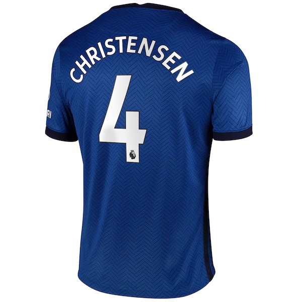 Camiseta Chelsea NO.4 Christensen Primera 2020-2021 Azul